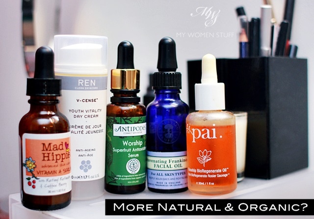 use more natural or organic skincare products