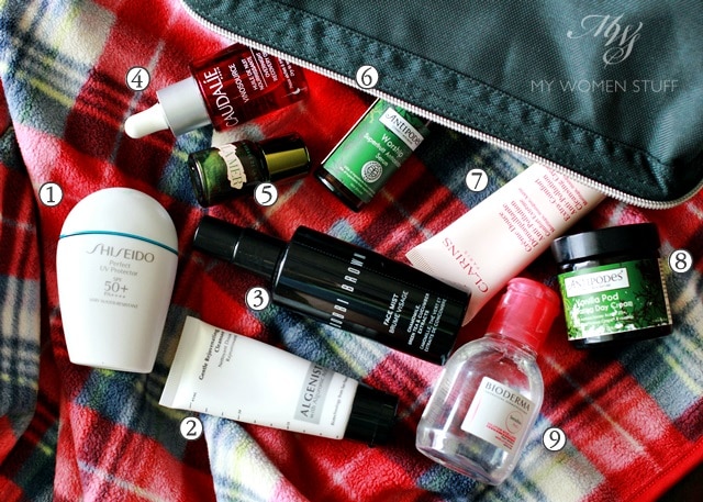 travel skincare cold dry weather 
