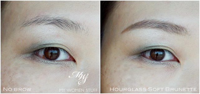 hourglass arch brow sculpting pencil soft brunette before after