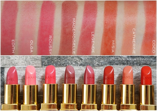 chanel rouge coco new lip swatches