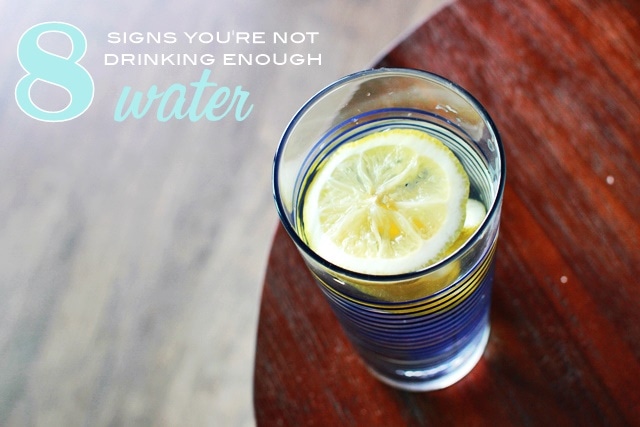 signs you're not drinking enough water