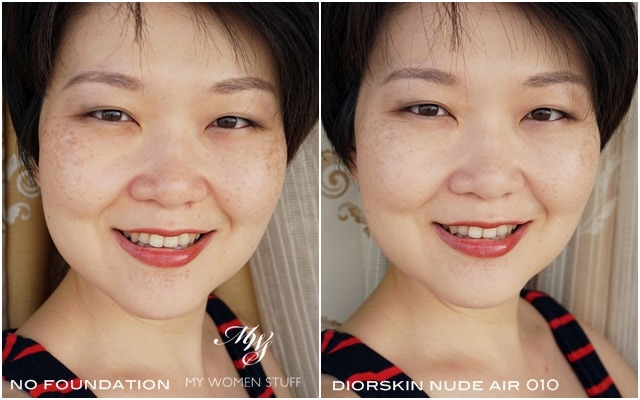 Review  Swatches: Dior Diorskin Nude Air Serum Foundation 010 Ivory