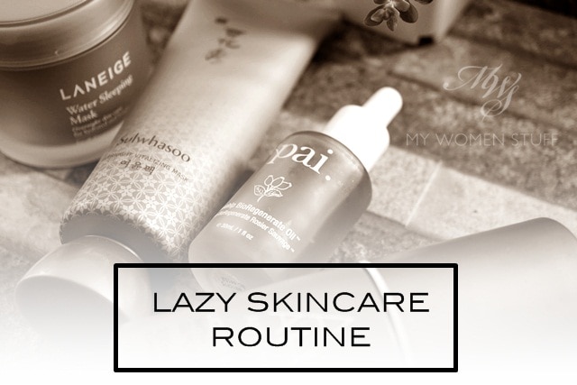 lazy skincare routine