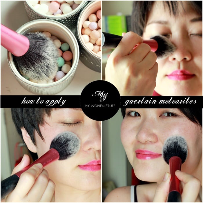 how to apply guerlain meteorites powder