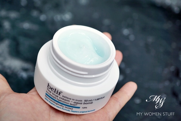 belif true cream aqua bomb gel moisturiser hype