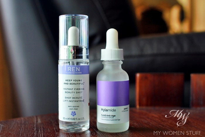 Hylamide SubQ Anti-Age serum vs REN Instant Firming Beauty Shot serum
