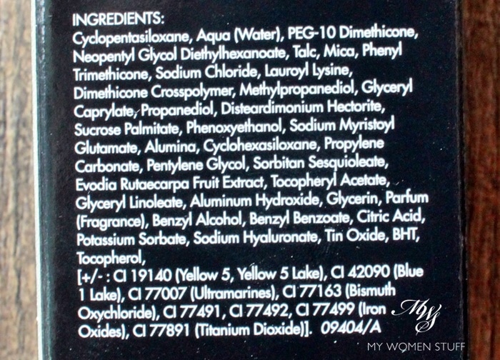make up for ever ultra hd foundation ingredient list