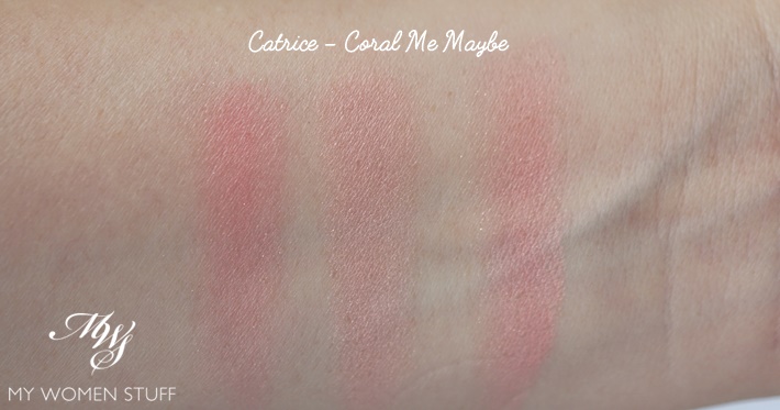 catrice illuminating blush coral me maybe swatches