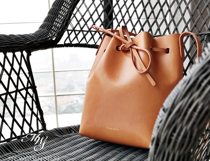 mansur gavriel saffiano bucket bag