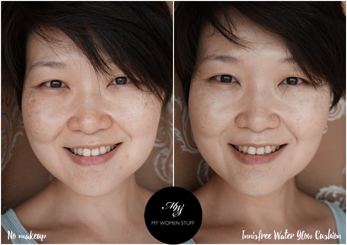 innisfree water glow cushion before after