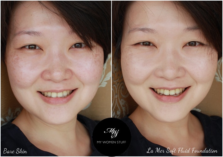 la mer soft fluid long wear foundation porcelain before after