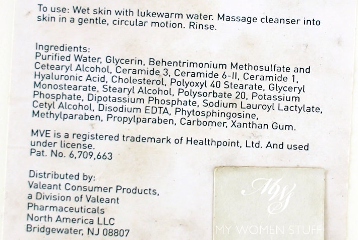 cerave hydrating cleanser ingredients