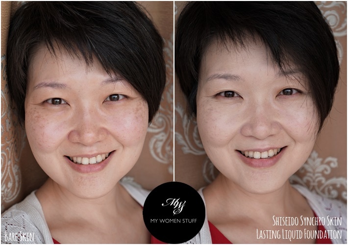 shiseido synchro skin before after