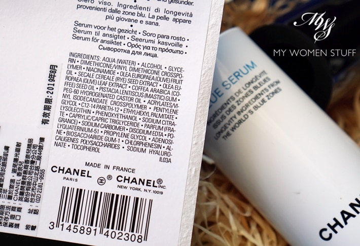 chanel blue serum ingredients