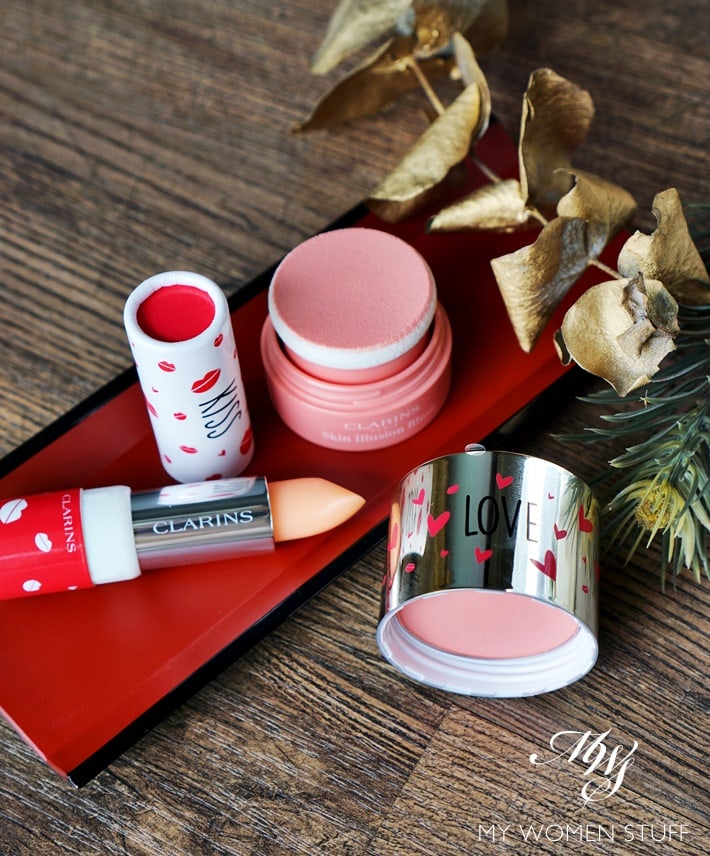 clarins skin illusion blush and daily energizer lovely lip balm