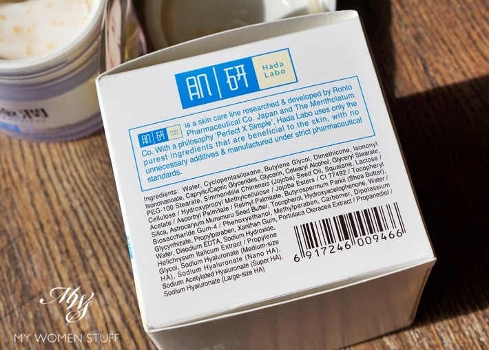 hada labo hydrating cream with ace boosting capsule ingredients