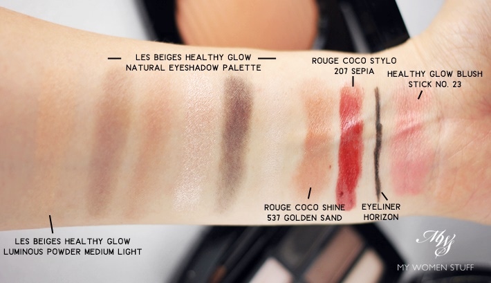 chanel les beiges bronzer swatches