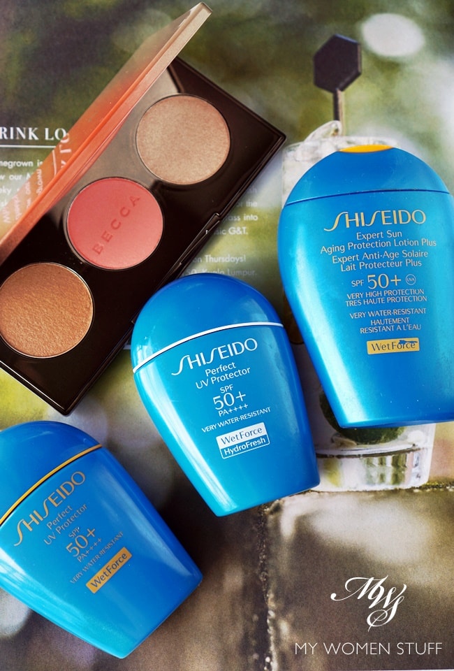 Shiseido Perfect UV Protector Hydrofresh sunscreen compare