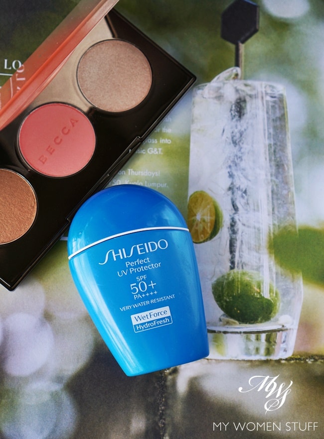 shiseido perfect UV protector hydrofresh wetforce sunscreen