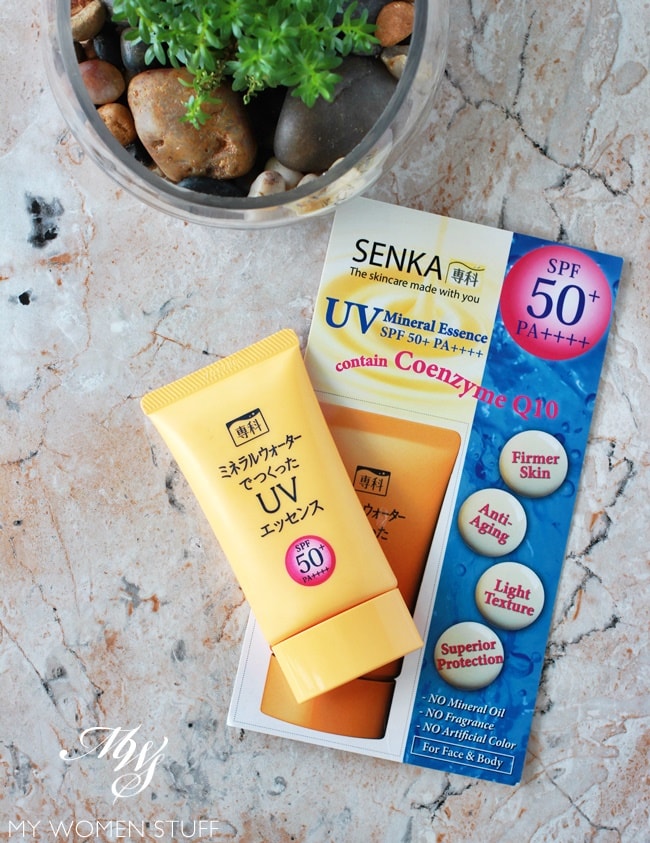 senka mineral uv essence sunscreen