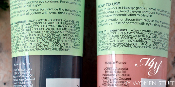 l'oreal pure clay cleanser ingredients