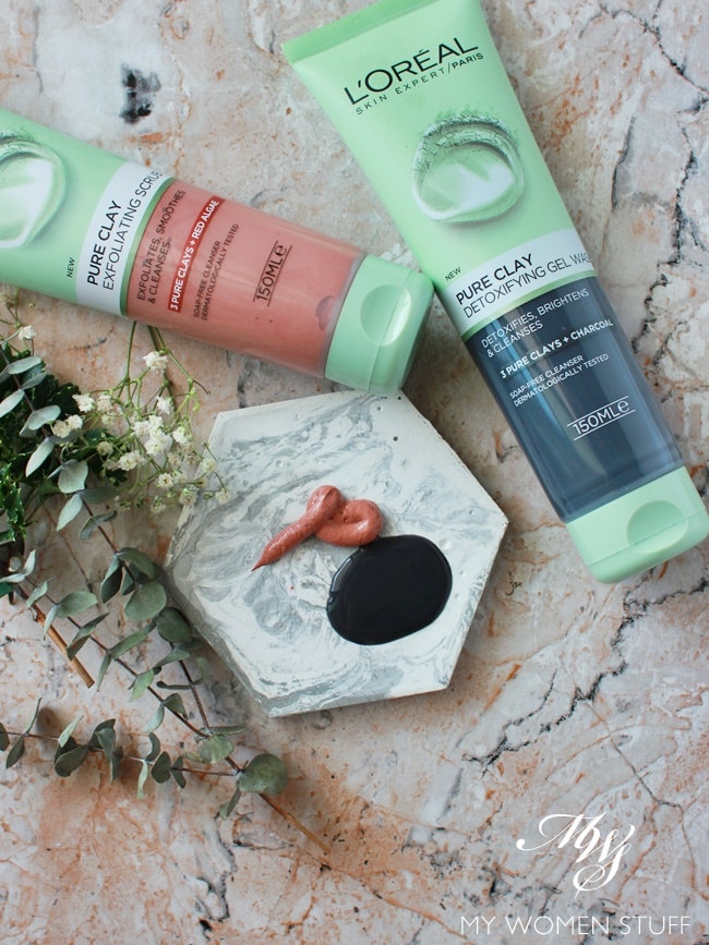 l'oreal pure clay exfoliating scrub