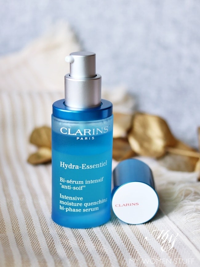 clarins hydra-esential intensive moisture quenching bi-phase serum