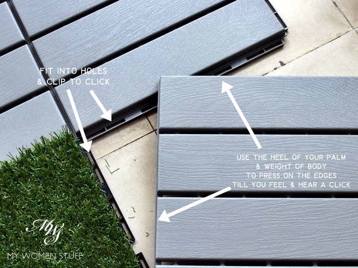 how to install ikea runnen decking