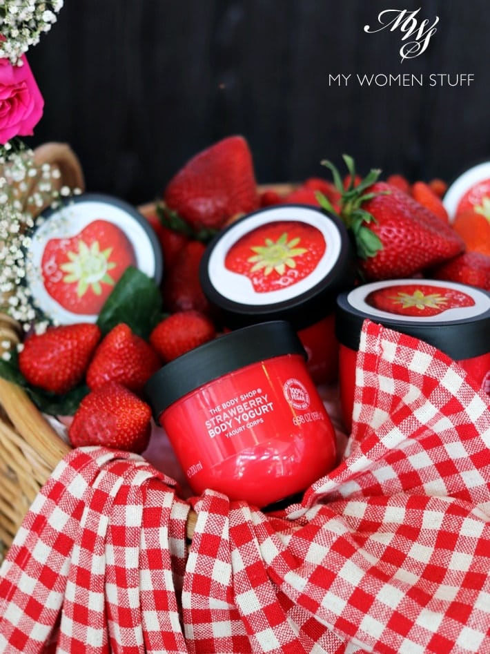 the body shop body yogurt strawberry