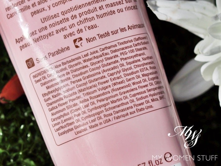 pixi rose cream cleanser ingredients
