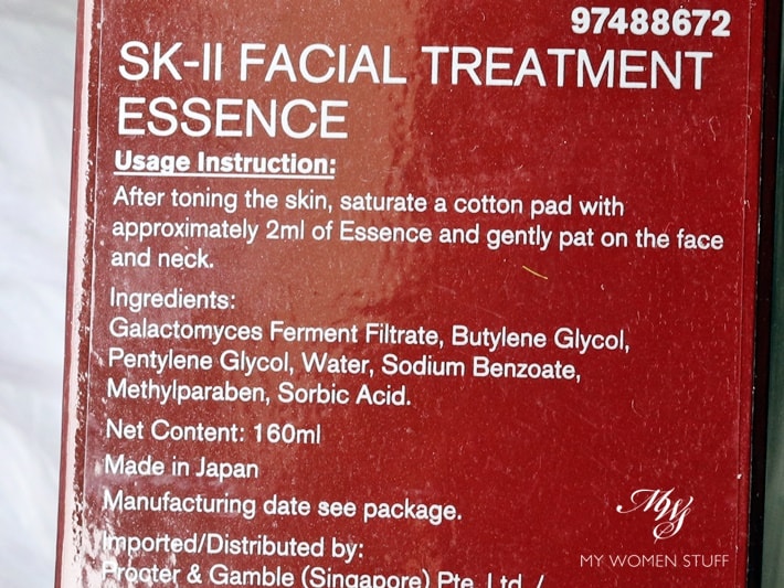 sk-ii facial treatment essence ingredients