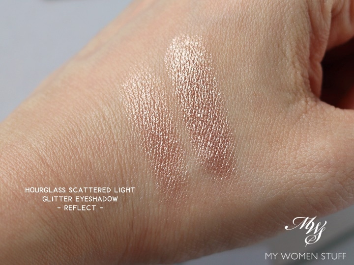 hourglass scattered light glitter eyeshadow reflect swatch