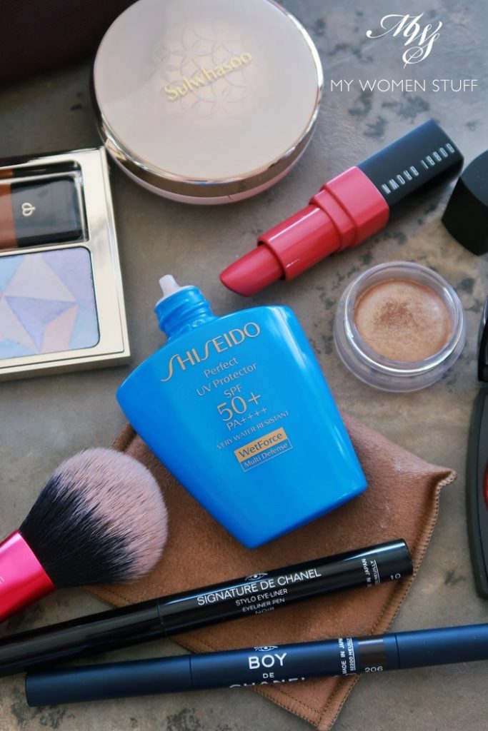 shiseido perfect UV protector wetforce multi-defense sunscreen