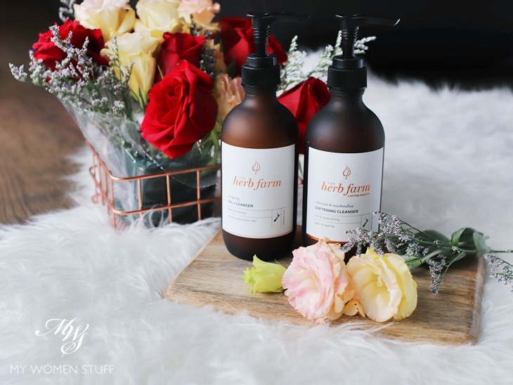 the herb farm energizing gel cleanser, calendula & marshmallow softening cleanser