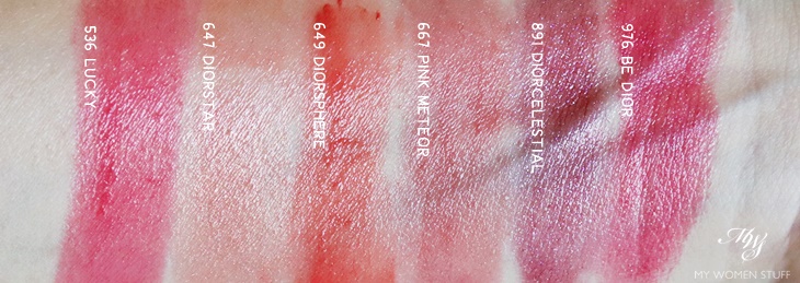 dior lip addict swatches