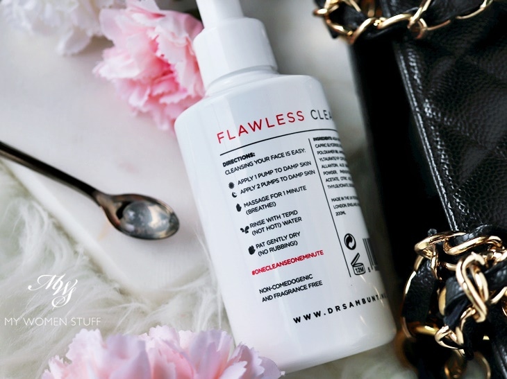 dr sam's flawless cleanser directions