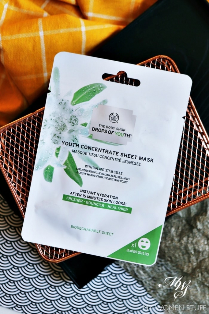 the body shop youth concentrate sheet mask