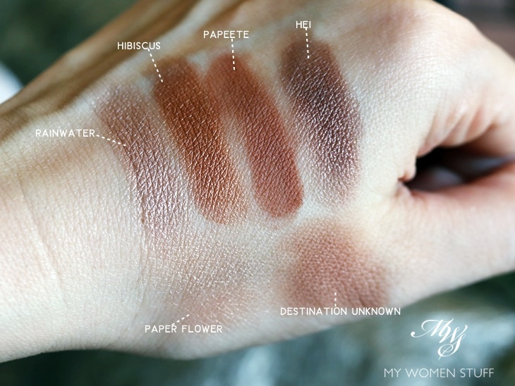 nars summer lights face palette swatches