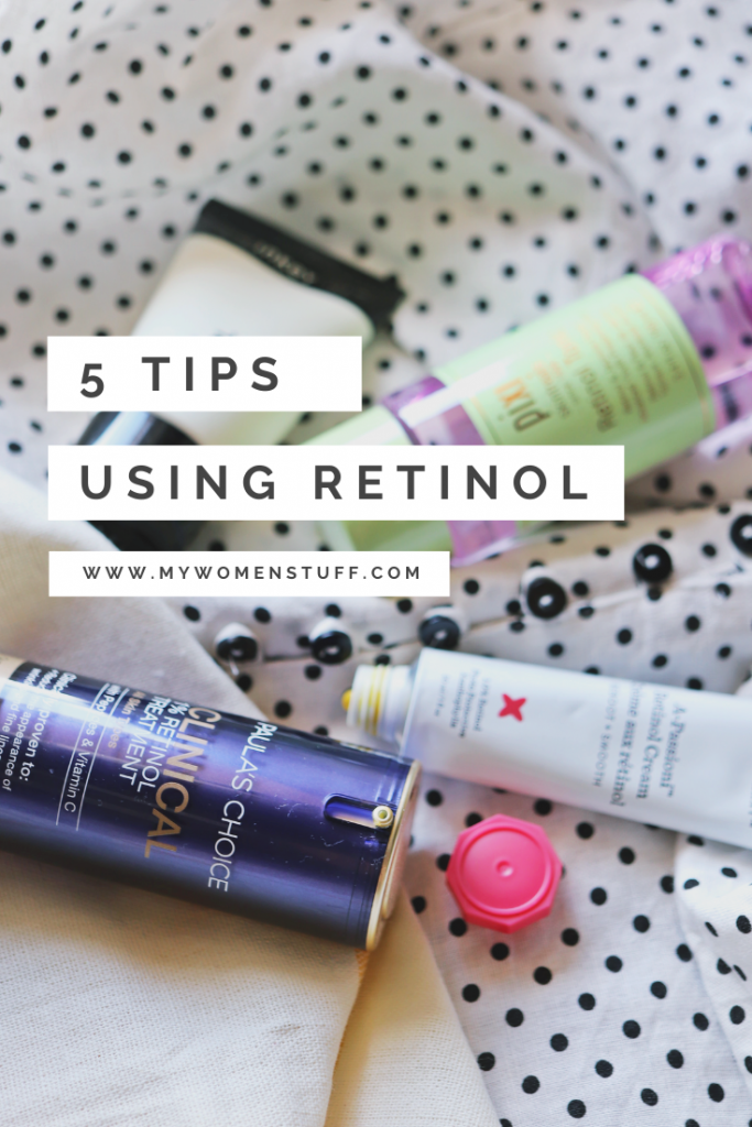 5 tips using retinol pinterest