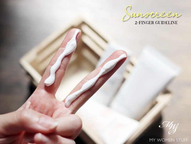 2 finger sunscreen