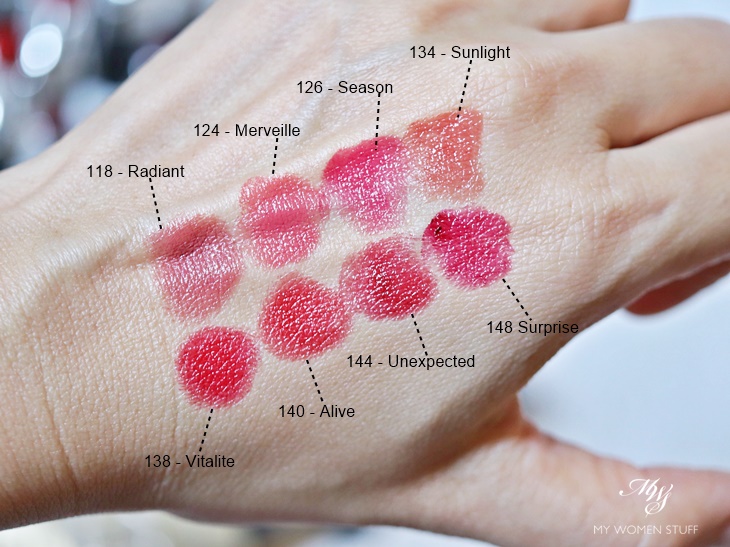 chanel rouge coco bloom lipstick swatches