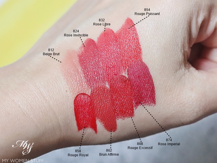 chanel rouge allure l'extrait refillable lipstick swatches