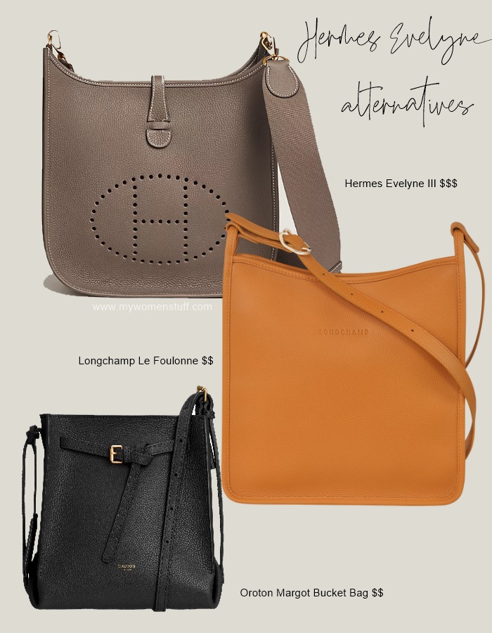 alternative/dupe of Hermes Evelyne bag