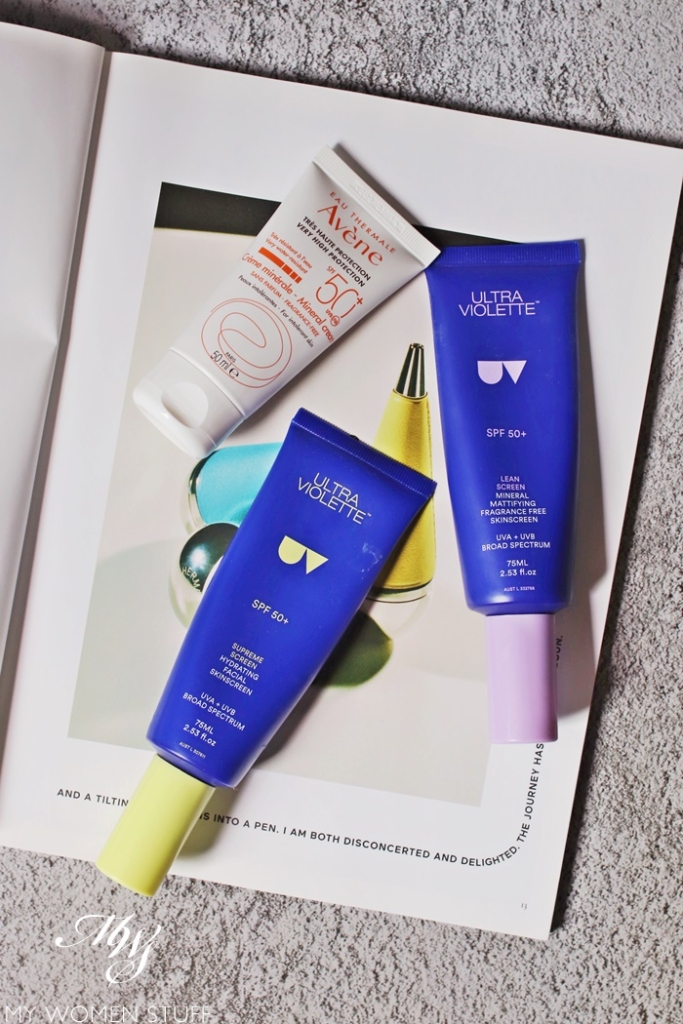 sunscreen - ultra violette and avene